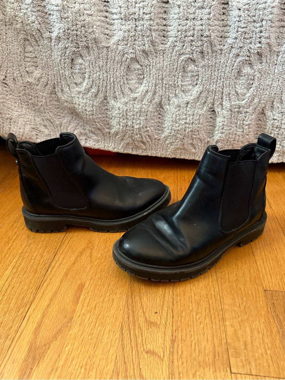 Dream Pairs Black Leather Chukka Chelsea Boots